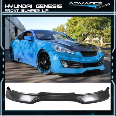 For 10-12 Hyundai Genesis Coupe CFX Style Front Bumper Lip Splitter PU Unpainted Foto 1 de 3
