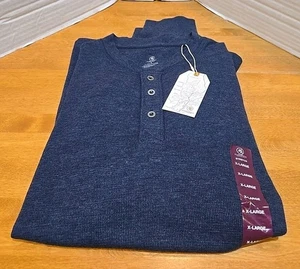Clodveil Waffelstrick drei Knöpfe Henley Herren XL Neu mit Etikett Gorpcore Deadcore  - Bild 1 von 11