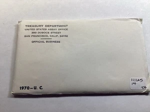 1970 PDS Unopened Uncirculated Mint Set in OGP Silver Denver Kennedy 111125 14ta - Picture 1 of 4