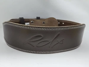 RDX 4" Gewichtheben Fitnessgürtel, Echtleder, handgefertigt, v-gegerbt, Größe XL - Bild 1 von 6
