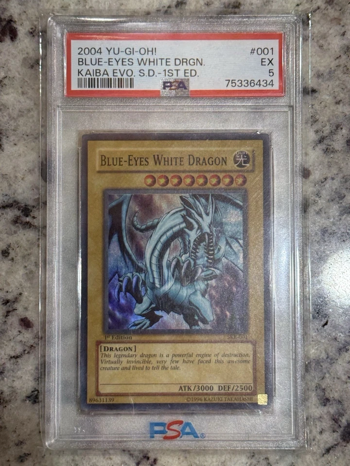 Yu-Gi-Oh Blue-Eyes White Dragon 1st Edition SP-001 LP Super Rare Spanish - Image 1 of 1