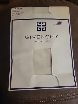 Pantimedias GIVENCHY Vintage 1988 nuevas 277 soporte ligero transparente a la cintura sandalia Foto 1 de 4