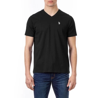 U.S. Polo Assn. Camiseta para hombre con cuello en V | 5X-grande | negro brezo | talla grande Foto 1 de 3