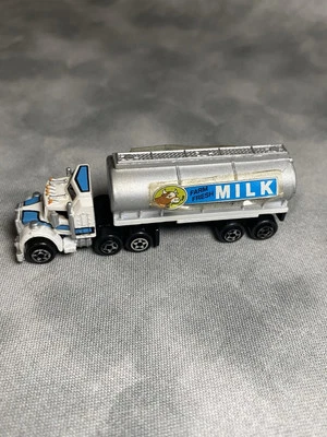 Dave's Dairy Micro Machines Farm Fresh Milk Semi Truck  1989 Galoob Vintage 80s - Image 1 of 3