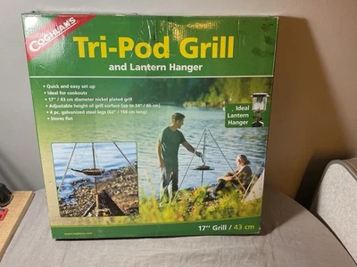 Coghlan's Tri-Pod Parrilla y Soporte para Linterna, Altura Ajustable, Fogata Cocina Foto 1 de 4