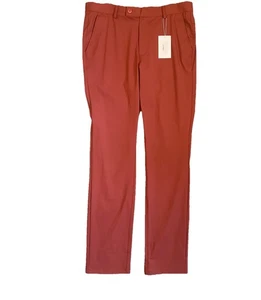 Pantalones técnicos de rendimiento deportivo rojo Merlot 34x33 de golf Boston Scott para hombre nuevos con etiquetas $125 - Imagen 1 de 8