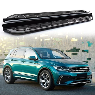 Barra Nerf de pedal lateral estribo compatible con Volkswagen VW Tiguan 2018-2024 Foto 1 de 4