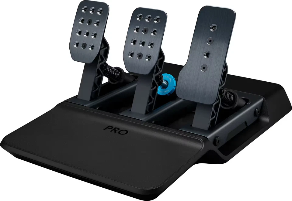 Logitech - Pedales simulador de carreras PRO con freno de celda de carga de 100 kg para PC - Negro Foto 1 de 1