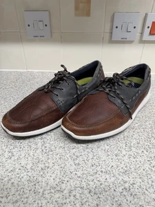 Clarks UK 11G ATL Sail Go Innovative Rock Soled Lace Up Boat Deck Shoes - Picture 1 of 7