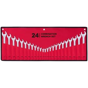 24-Piece All-Purpose Master Combination Wrench Set with Roll-up Pouch | SAE 1... - Picture 1 of 7