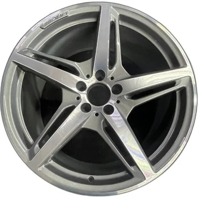 Rear AMG Mercedes-benz Machined Grey GT OEM Wheel 20” 2016-2021 Original 85473A - Image 1 of 4