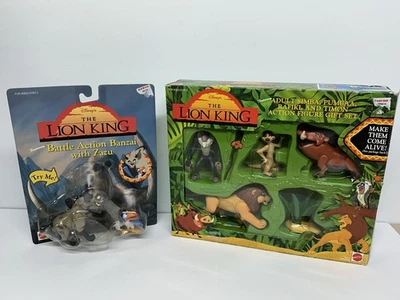 Lion King - BATTLE ACTION BANZI + ACTION FIGURE GIFT SET - Mattel Disney 1994 - Image 1 of 4