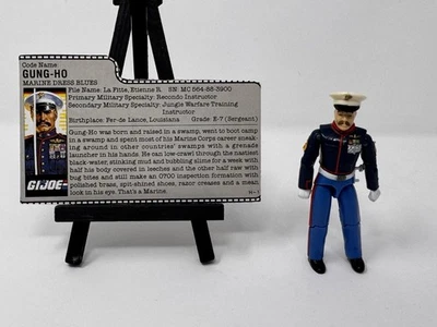 1986 G.I. Joe Gung Ho Action Figure Complete with File Card Hasbro ARAH - Image 1 of 4