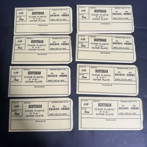 8 HUNTSMAN Clear Welding Helmet Lens Plastic Cover Plate 2"x4.25" #604844 - Picture 1 of 7