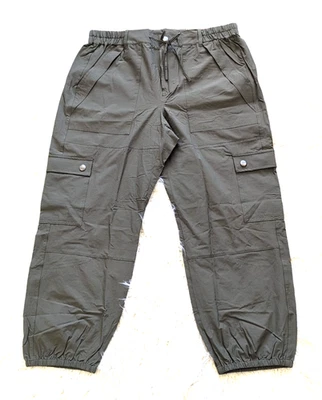 Cabi Womens L Large Army Green Quantum Cargo Jogger Pants #4511 Drawstring - Image 1 of 4