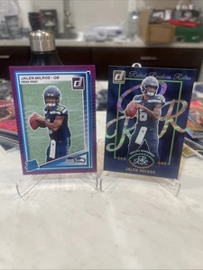 Jalen Milroe 2025 Donruss Rated Rookies Retro Foil And Purple Press Proof! - Picture 1 of 3