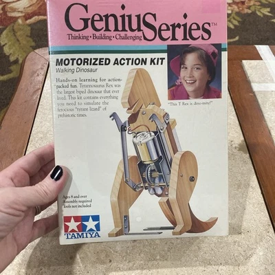 Tamiya Genius Series Motorized Action Kit Walking Dinosaur T Rex 1993 New Sealed - Image 1 of 4