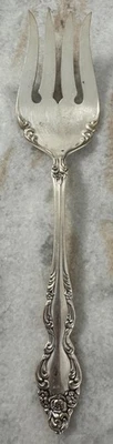 BAROQUE ROSE Serving Cold Meat Fork 1881 Rogers Oneida Ltd FINE - Image 1 of 4