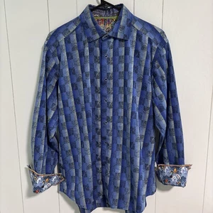 Camisa de manga larga Robert Graham para hombre talla mediana - Imagen 1 de 11