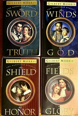 Books 1-4 Lot, THE WAKEFIELD DYNASTY Series, Gilbert Morris, VG to Like New TPBs - Image 1 of 4