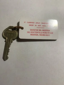 Llavero y llave Anderson Sheraton Motor Inn Hotel Motel Room Indiana #149 - Imagen 1 de 2