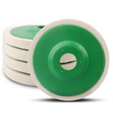 Atoplee 10pcs 4 Inch Wool Felt Polishing Wheel Sanding Disc Polish Buffer Pad