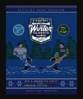2022 WINTER CLASSIC OFFICIAL GAME PROGRAM MINNESOTA WILD VS. ST. LOUIS BLUES - Image 1 of 2