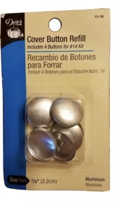 Dritz Craft Cover Button Refill 4- Size 7/8" Buttons model 13-36 - Picture 1 of 2
