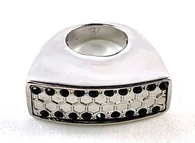 Belle Noel Ким Кардашьян мед шестиугольник границы палладий кольцо  - Изображение 1 из 3