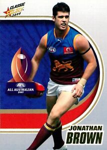 ✺Novità✺ 2008 BRISBANE LIONS AFL Card JONATHAN BROWN Tutto australiano