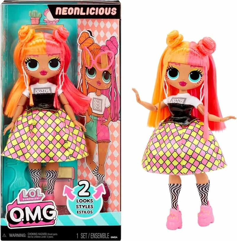 MGA LOL SURPRISE OMG HOS DOLL NEONLICIOUS 25 CM 591580 - Immagine 1 di 1