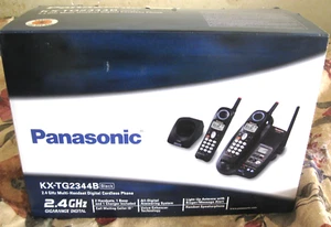 Identificador de llamadas digital inalámbrico Panasonic KX-TG2344B 2,4 GHz NUEVO en op. CAJA - Imagen 1 de 5
