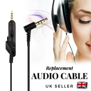 Replacement Audio Cable for BOSE Headphones QC15 QC2 with Mic and Audio Control - Picture 1 of 3
