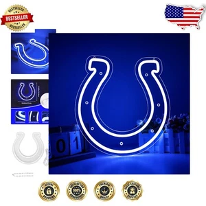 Insegna Neon LED Colts Vibrante 13,7 x 12,9 Pollici - Eleva il tuo Spazio e le tue Feste - Foto 1 di 9