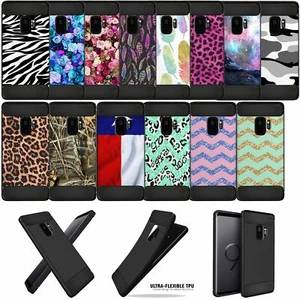 Case for (Galaxy S9+ /S9 Plus) Black Flexible Scratch Defender TPU Cover - Picture 1 of 85