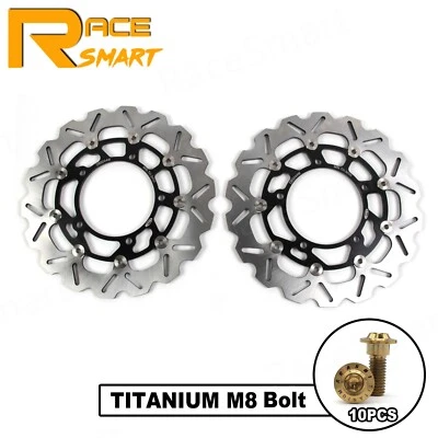 Rotores de disco de freno delanteros + pernos de montaje para Suzuki GSR750 2011-2016 GSR 750 ABS Foto 1 de 4