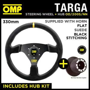 RENAULT CLIO RS SPORT 06-08 OMP TARGA 330mm WILDLEDERLENKRAD & NABE - Bild 1 von 14