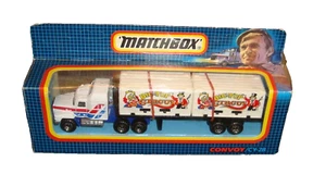 MACK CONTAINER TRUCK - BIG TOP CIRCUS - MATCHBOX CONVOY - CY-28 - c 1990 - BOXED - Picture 1 of 8
