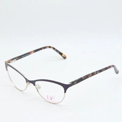 NUEVAS GAFAS AUTÉNTICAS DIANE VON FURSTENBERG DVF8042 513 PÚRPURA TORTUGA 52-16 Foto 1 de 3