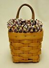 Longaberger 2000 Chives Booking / Promo Basket with Liner and Protector