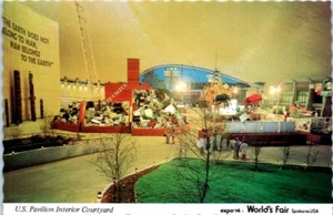 FERIA MUNDIAL Spokane, Washington WA U.S. Pavilion INTERIOR 4x6 - Postal - Imagen 1 de 2