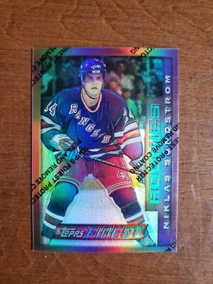 1996-97 Topps Finest Hockey Refractor Niklas Sundstrom #59 New York Rangers  - Image 1 of 4