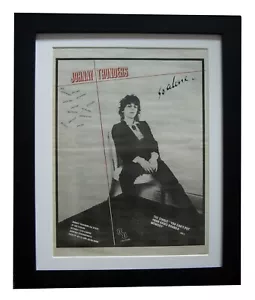 JOHNNY THUNDERS+So Alone+POSTER+AD+RARE ORIGINAL 1978+FRAMED+EXPRESS GLOBAL SHIP - Imagen 1 de 8