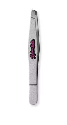 REVLON X BARBIE SILVER SPARKLE PINK SLANT TWEEZERS LIMITED EDITION 63806 - Image 1 of 4