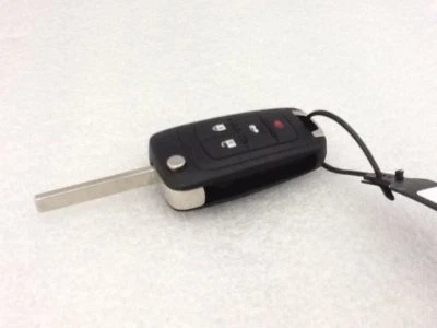 Genuine Buick OEM keyless entry fob remote +key. Door lock unlock 4 button 2010+ - Image 1 of 4