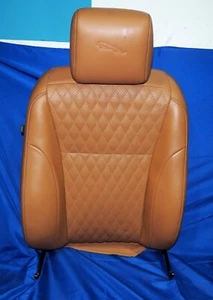 2016-2019 Jaguar XJ XJL Front Right Upper Seat Back Cushion London Tan Stitched - Bild 1 von 12