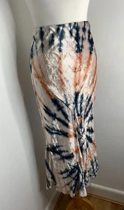 Free People Serious Swagger Tie Dye Velvet Maxi Skirt XS 8 10 VGC Firework Combo - Picture 1 of 9