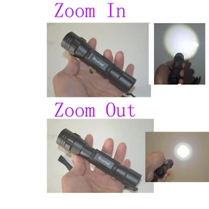 Skysted 501B Zoom Single Mode 1200 Lumen 10W LED Portable Camping Flashlight - Picture 1 of 22