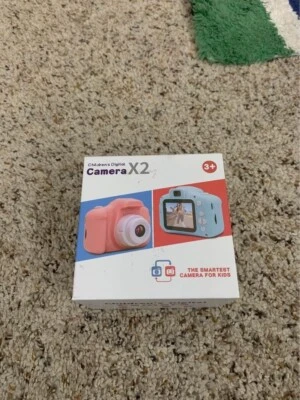 Cámara digital infantil X2 azul caja abierta Foto 1 de 4