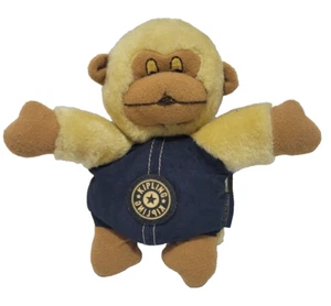 KIPLING MONKEY BLUE BACKPACK COIN KEYRING PLUSH 17CM SOFT MONKEY RARE VINTAGE - Picture 1 of 19